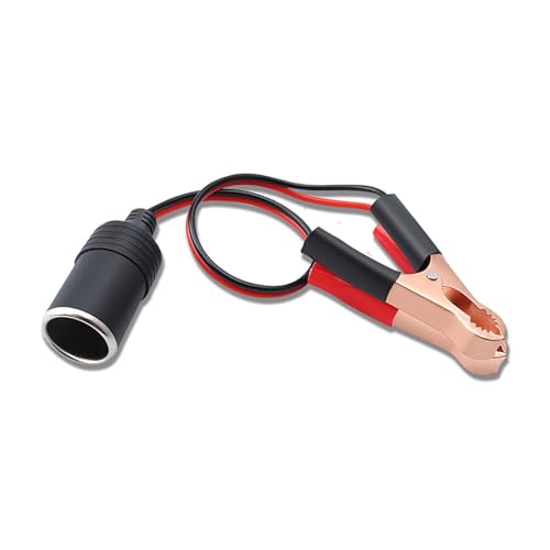 Laikoutd 12V Batterieklemmen An Auto Buchse Verlängerungskabel Für Fahrzeugelektronik Elektrozubehör Notfall Adapter