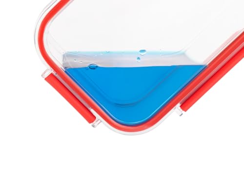Image of Ritu J-343 Plastic Storage Box Fridge Organizers Kitchen Container Freezer Food,Vegetables,Fruits,Fish and Egg with Airtight Lid - 1000ml