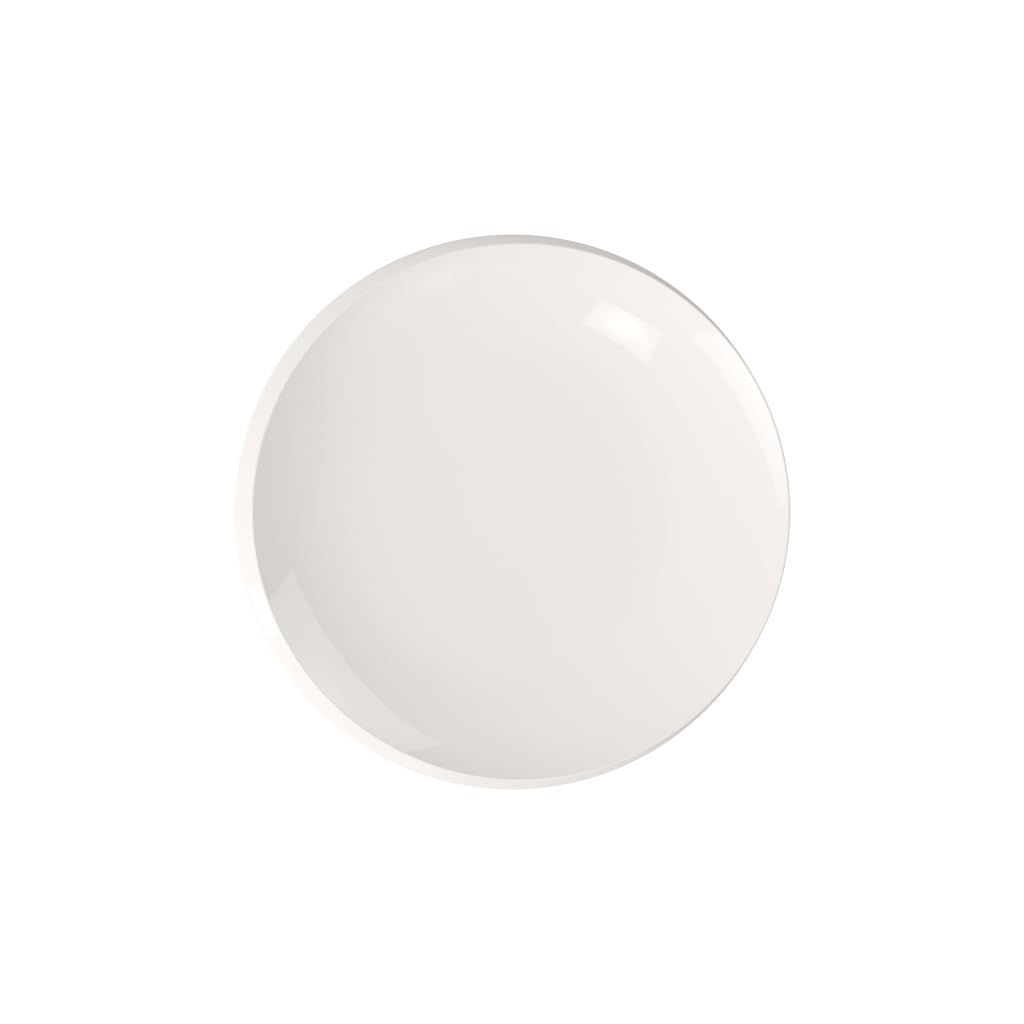 Villeroy & Boch - NewMoon breakfast plate, modern plate for breakfast, brunch, cakes or desserts, made from premium porcelain, dishwasher safe, white, 24 cm
