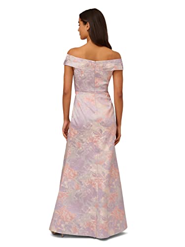 Image of Adrianna Papell Women's Jacquard Off The Shoulder Gown