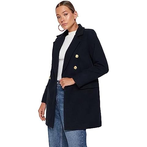 Manteau Trendyol Femme Navy 38 Cover