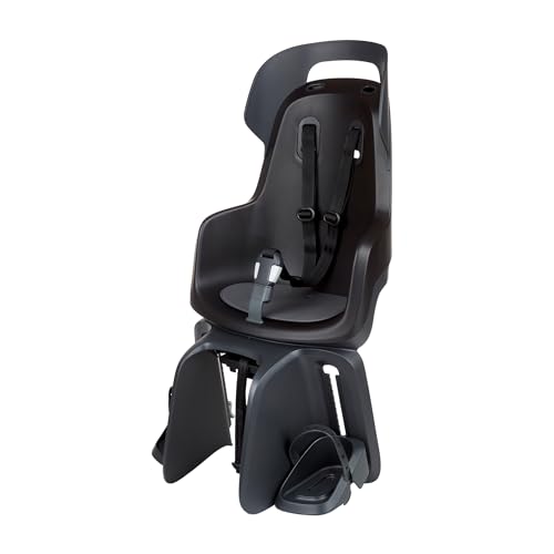 BOBIKE 8012300020   Silla Bicicleta Trasera GO Maxi para Portaequipajes MIK HD – Segura y fácil de Montar, Adecuada para niños de 9 Meses a 6 años, hasta 22 kg, Negro Urbano