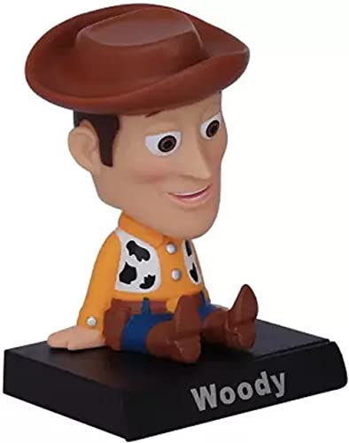 Image of AUGEN Super Hero Woddy Action Figure Limited Edition Toy Story Bobblehead with Mobile Holder for Car Dashboard, Office Desk & Study Table (Pack of 1)