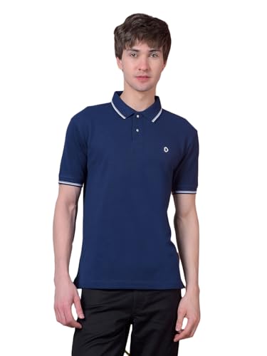 Image of Dollar Men's Pure Cotton Solid Green Color Polo T-Shirt