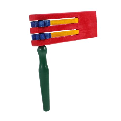 ERINGOGO Castañuela De Madera, Castañuela De Mango Largo, Instrumento De Percusión para Niños, Castañuela