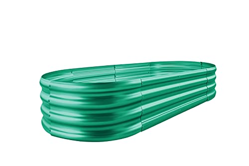 Image of Land Guard Green Raised Bed, 6x3 ft Elevated Planter Box, Raised Beds for Gardening Vegetables(Green)