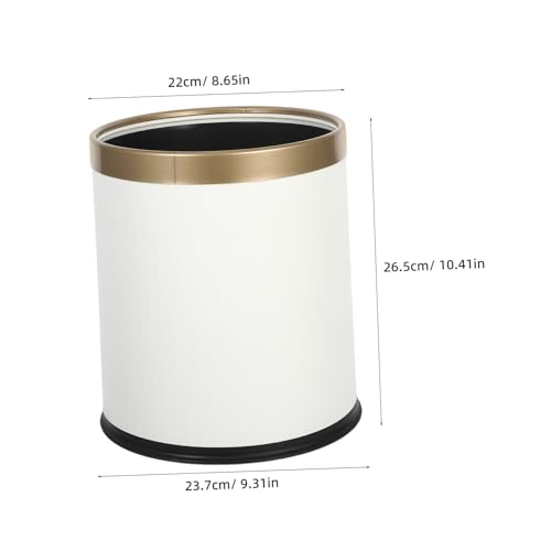 Poubelle blanche de cuisine à double compartiment pour tri sélectif - 2