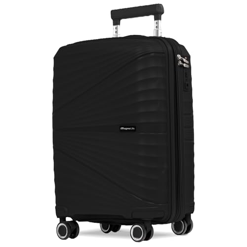 Magma Life Maleta de Viaje 10 kg Celestial Carry On, Cierre Expandible Mayor Capacidad, Candado TSA, PP Alta Tecnologia, 8 Ruedas de Nylon Cubiertas de PU...