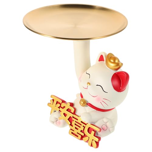Statue chat en résine sculptée de qualité supérieure pour bureau moderne