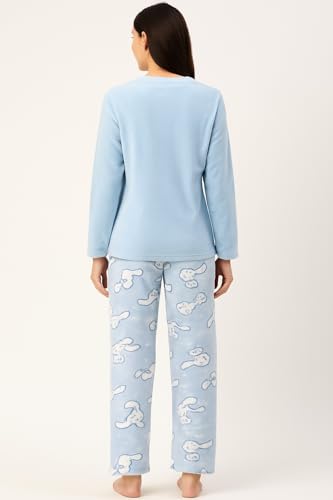 Image of CAMEY Womens Winter Full Sleeve Top and Pajama Pants Regular Fit Night Suit Round Neck Top and Pyjama Set Ladies Night Dress