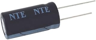 NTE Electronics VHT15000M25 Series VHT Aluminum Electrolytic Capacitor, Radial Lead, 105 Degree Max Temp, 15000 ÂµF Capacitance, 20% Tolerance, 25V