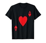Karneval Kostüm Herz Ass Faschingskostüm Poker Kartenspiel T-Shirt