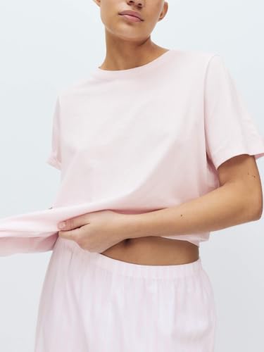 Miniatura 4 de Marks & Spencer Pantalones de Pijama de Algodón Puro Tejido para Mujer, Cintura Elástica, Acabado Afelpado