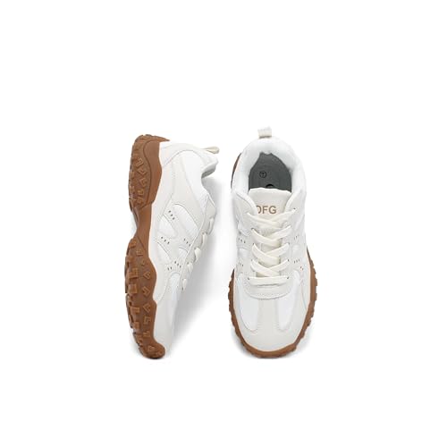 Women's Fashion Platform Shoes - Breathable Comfortable Thick Sole Walking Shoes - Mesh Casual Lace-up Training Shoes2