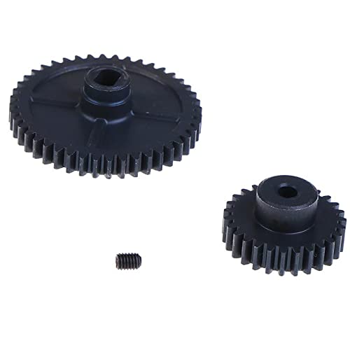 ATORSE Rc Car Motor Gear for 1/14 Wl Toys 144001 Rc Car Upgrade Replacement Black 44T+27T-picture-21