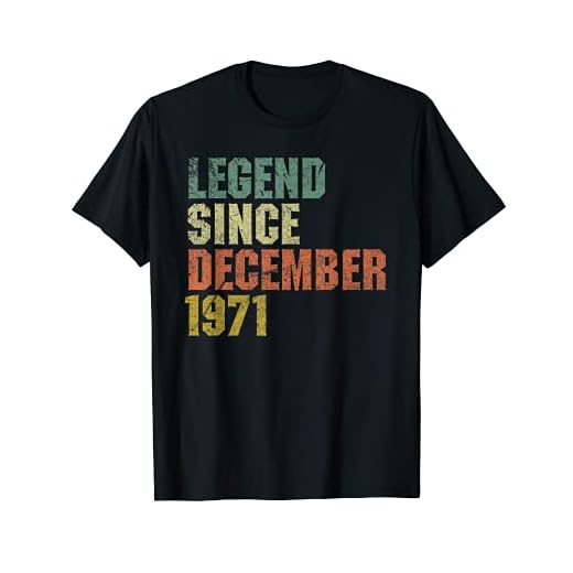 Legend From Diciembre 1971 - Regalo de 50 cumpleaños Camiseta