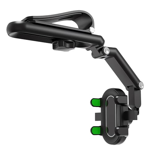 Image of B1 Rotatable and Retractable Car Phone Holder - 2024 New 1080 Multifunction Sun Visor Universal 360 Rotating Phone Holder for Vehicle Rear View Mirror