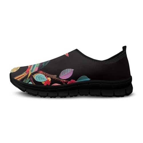 Image of Womens Casual Sneakers Art Themed Slip On Walking Shoes for Women