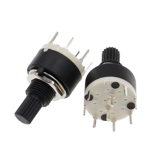 Interrupteur rotatif SR16 2 pôles haute précision pour montage durable