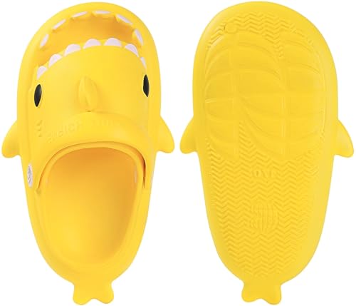 Image of KVbabby Kids Shark Slides Boys Girls Cloud Sandals | Cloud Sandals，Open Toe，Beach Pool Water Shoes，Slip-on，Lightweight，Non-Slip，Soft，Flexible，EVA Slippers