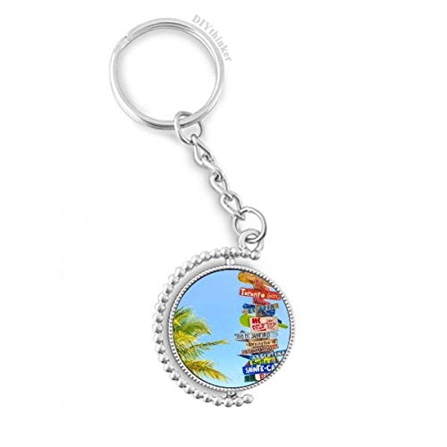Llavero giratoria Hito evite enredos de llaves con anillo Pilgrim de cielo