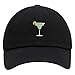JPAK Margarita Premium Dad Hat Embroidered Baseball Cap Cocktail Party Black