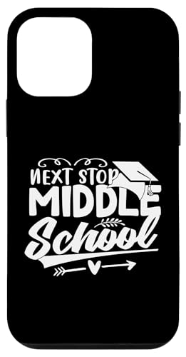 Next Stop Middle School graduation asummer Break Boys Girls Carcasa para iPhone 12 mini