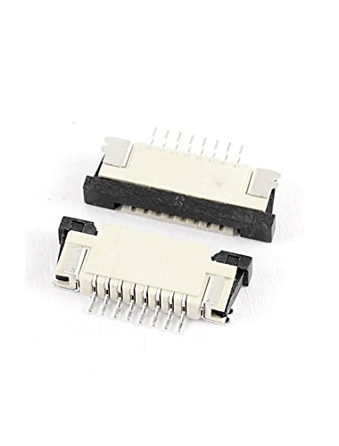 Sourcingmap Bottom Port 8Pin 1.0mm Pitch FFC FPC Ribbon Sockets Connector 10Pcs - Image 2