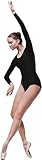 Tegmk Women's Team Basic Long Sleeve ballet Leotards for Adult Dance(4028-06-M)