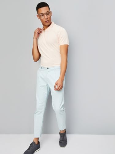 Image of Max Men Solid Slim Fit Polo T-Shirt