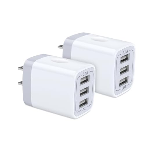 USB Wall Charger, Hootek 2Pack USB Wall Plug 3-Port Charging Box 3.1A Power Adapter Multi Port Quick Charger Block Cube Compatible iPhone 11 Pro XS MAX XR X 8 7 6 Plus, iPad, Samsung Galaxy S20 FE, LG