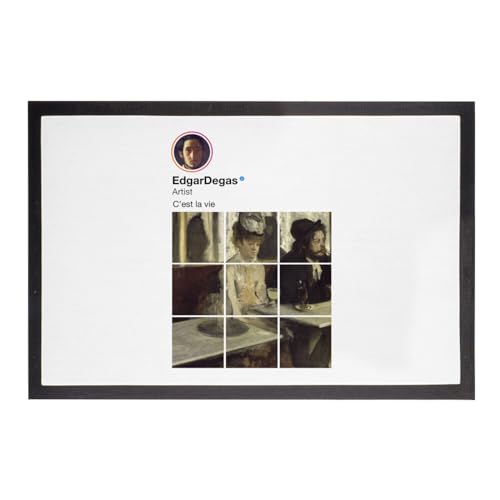 Paillasson Edgar Degas Peinture Impressionniste Blanc pour Entrée Design
