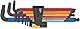 Wera 05022640001 950/9 Hex-Plus Multicolour Imperial 2, Winkelschlüsselsatz, zöllig, BlackLaser, 9-teilig