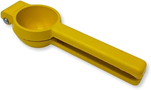 Miniatura 4 de Exprimidor manual de cítricos, exprimidor de limón de aluminio resistente, amarillo