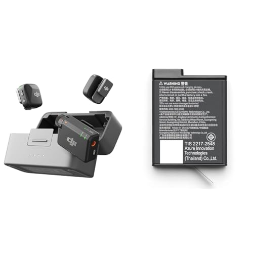 �y�Z�b�g�����zDJI Mic Mini�i2 TX + 1 RX + �[�d�P�[�X�j �s���}�C�N ���C�����X ���y�� 48���Ԏg�p �m�C�Y�L�����Z�����O ���������@�\ �J�����^iPhone�^Android�p���C�����X�}�C�N Vlog�B�e �X�g���[�~���O + O