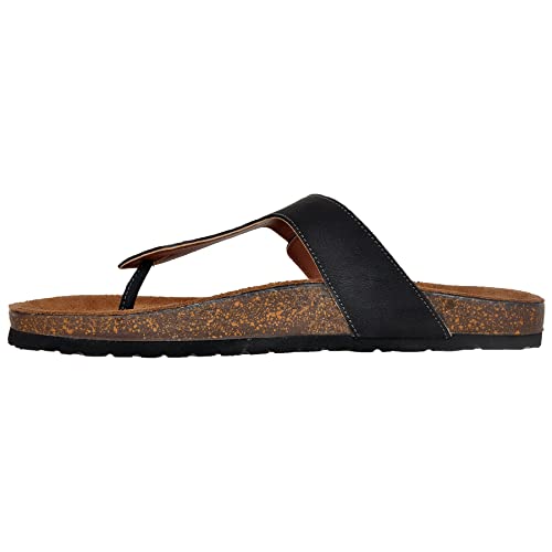 Image of Hx London Genuine Nubuck Leather Slipon Adjustable Sandals for All Day & Ethnic Wear