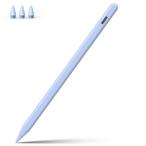 Image of Stylus Pen for iPad, 13 mins Fast Charging for Apple iPad Pencil with Palm Rejection, Compatible with 2018-2022 iPad Air 3 /4 /5, iPad mini 5 /6, iPad 6 /7 /8 /9 /10, iPad Pro 11 inch, iPad Pro 12.9 inch (Blue)