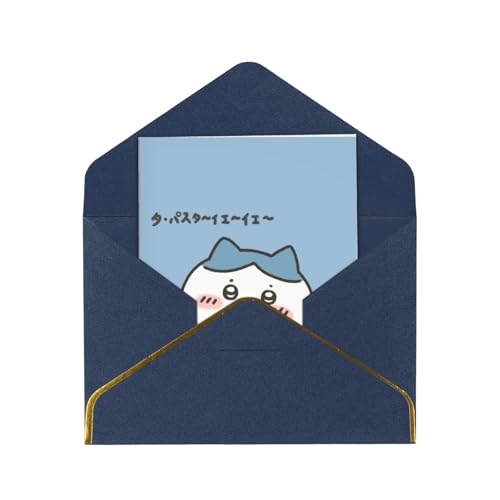 メッセージカード ちいかわ ハチワレ グリーティングカード かわいい 挨拶状 年賀状 感謝カード 金箔押し 封筒付き 多機能 レター用品 お誕生日 結婚式 記念日 職場 バレンタイン 人気 贈り物 プレゼント