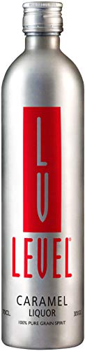 Level Caramel Liquor - Vodka en botella de aluminio, 6 x 700 ml
