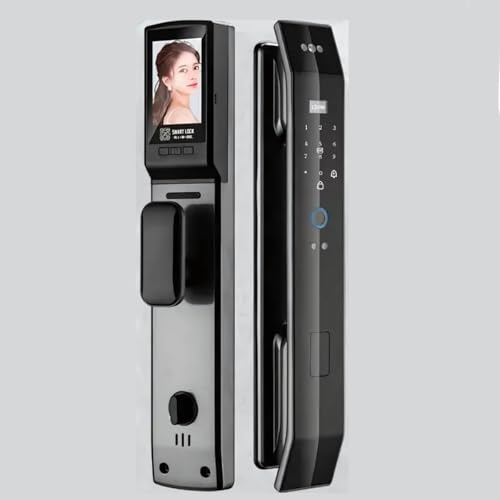 Fechadura eletrônica inteligente câmera, reconhecimento facial 3D, Digital Biométrica
