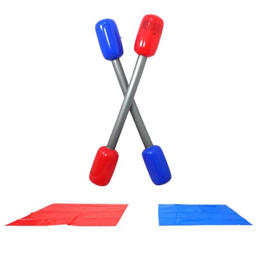 Generisch Aufblasbar Gladiator Trümmer Gartenspiel, Gladiatoren Pugil Fighting Sticks aufblasbare Spiele Gartenspielzeug, Battle Duell Set für Mädchen Erwachsene Party Beach Outdoor Games Accessoires
