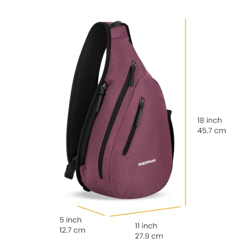 Image of Sherpani Esprit, Anti Theft Sling Bag, Crossbody Backpack (Smoky Orchid)