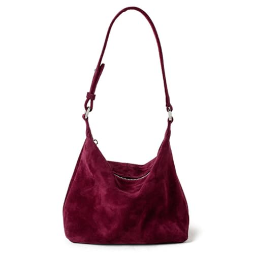Premium Suede Leather Crossbody Purses for Women Small Shoulder