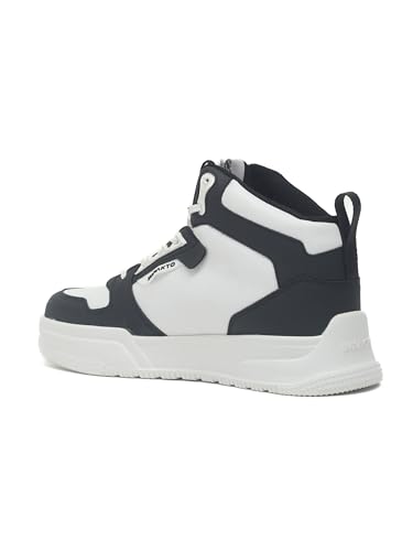 Image of Impakto Alpha Street Sneaker for Men | Lightweight & Soft Cushioned Insole | Padded Collar | High Top Streetwear Causal Shoes | Anti-Skid Sole | Lace-Up Shoes for Casual Outings,Walking & Gym