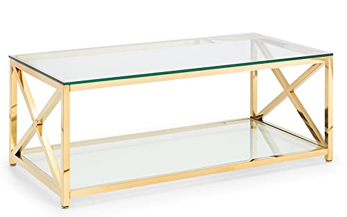 Julian Bowen Miami Coffee Table, Gold