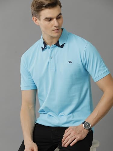 Image of ADRO Mens Polo T Shirt -100% Cotton Polo Tshirt for Men | Solid Polo T-Shirt Regular fit