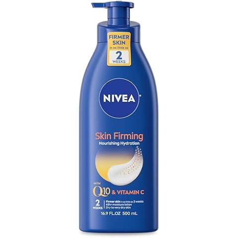 NIVEA Nourishing Skin Firming Body Lotion with Q10 and Vitamin C, Dry Skin Lotion, Body Moisturizer, 16.9 Fl Oz Pump Bottle Cover
