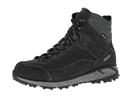 Meindl Gemona GTX - Botas de senderismo impermeables y cálidas para hombre con suela de goma antideslizante, especialmente para pies anchos, botas de invierno, antracita, 42.5 EU Ancho