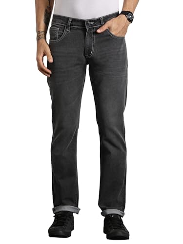 Image of Thomas Scott Men's | Solid | Brathable Fabric | Denim | Mid Rise | Casual Jeans for Men