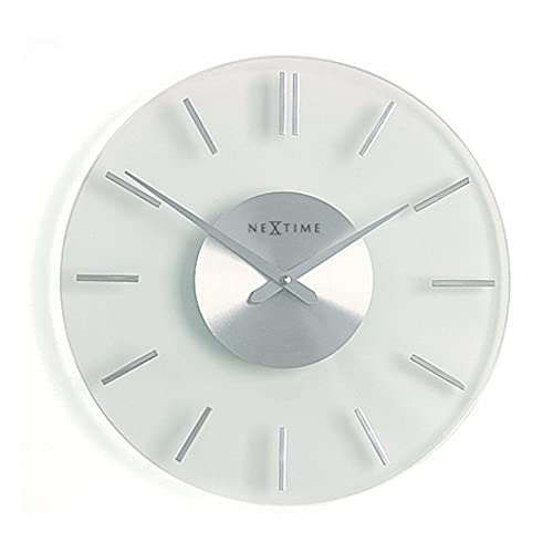 NeXtime 2632 Stripe Horloge Verre Blanc